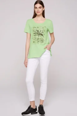 Best CAMP DAVID & SOCCX T-Shirt mit Pailletten-Artwork light green lightgreen