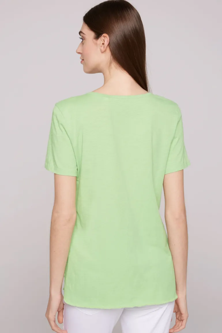Best CAMP DAVID & SOCCX T-Shirt mit Pailletten-Artwork light green lightgreen