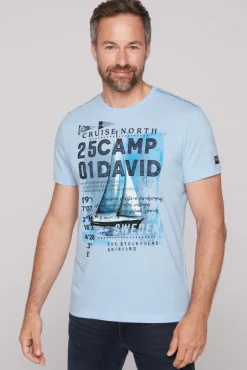 New CAMP DAVID & SOCCX T-Shirt mit Photoprint summer blue summerblue