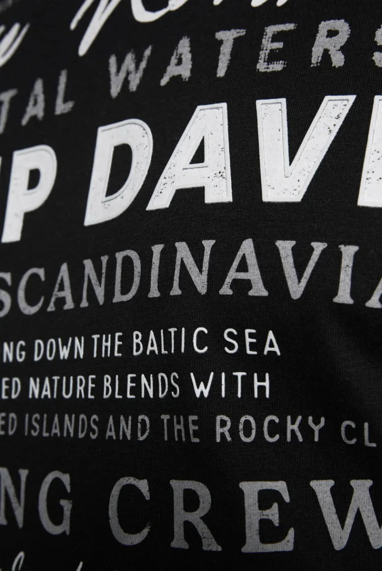 Clearance CAMP DAVID & SOCCX T-Shirt mit Print Artwork black