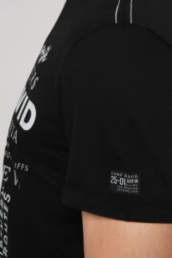 Clearance CAMP DAVID & SOCCX T-Shirt mit Print Artwork black