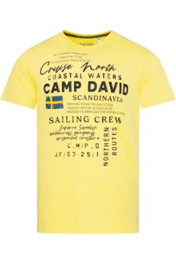 Outlet CAMP DAVID & SOCCX T-Shirt mit Print Artwork light lime lightlime