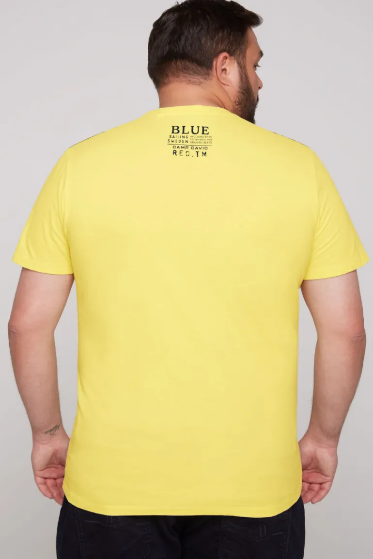Outlet CAMP DAVID & SOCCX T-Shirt mit Print Artwork light lime lightlime