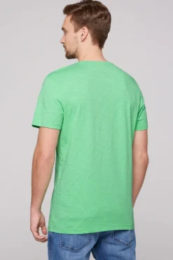 Hot CAMP DAVID & SOCCX T-Shirt mit V-Neck und Print Artwork regatta green | S regattagreen