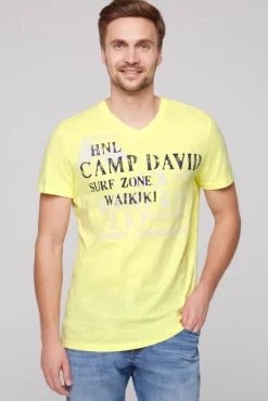 Store CAMP DAVID & SOCCX T-Shirt mit V-Neck und Print Artwork | S sunlight