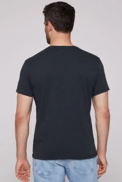 Best Sale CAMP DAVID & SOCCX T-Shirt mit V-Neck und Print Artwork classic navy | S classicnavy