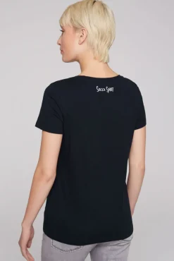 Best Sale CAMP DAVID & SOCCX T-Shirt  mit Wording Print black