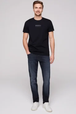 Online CAMP DAVID & SOCCX T-Shirt Rundhals mit Logo Print blue navy bluenavy