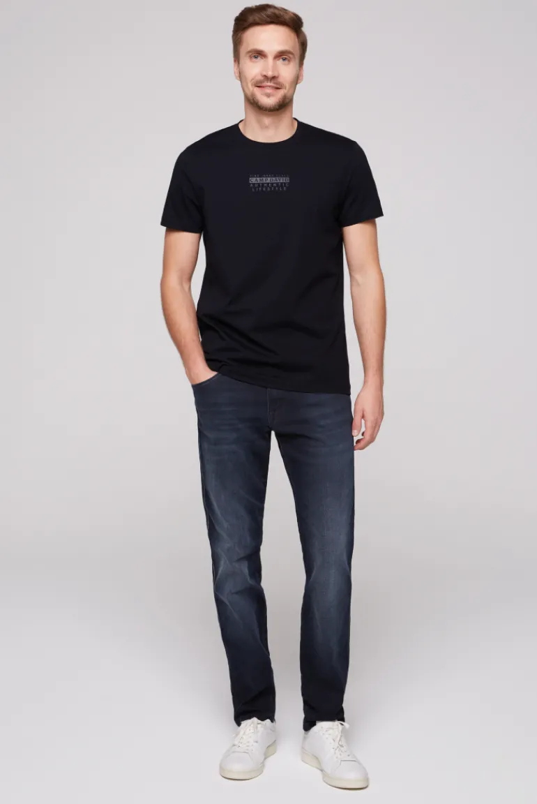 Online CAMP DAVID & SOCCX T-Shirt Rundhals mit Logo Print blue navy bluenavy