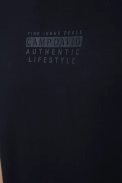Online CAMP DAVID & SOCCX T-Shirt Rundhals mit Logo Print blue navy bluenavy