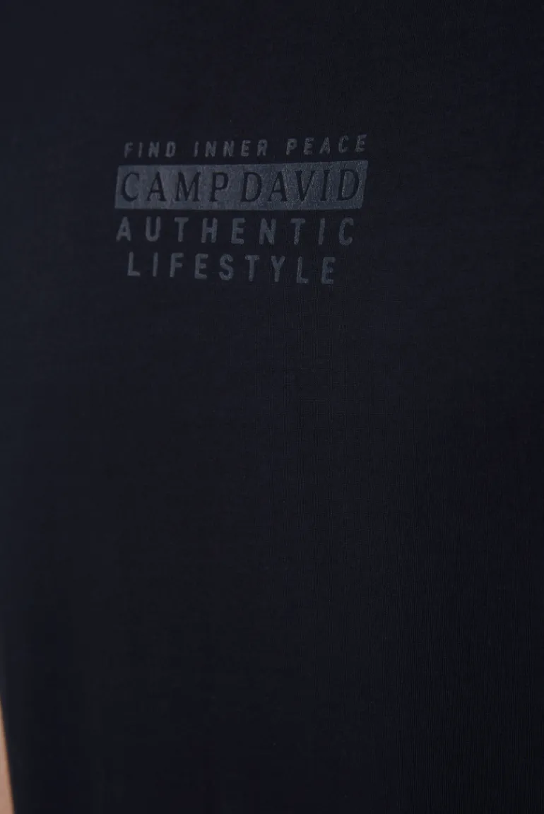 Online CAMP DAVID & SOCCX T-Shirt Rundhals mit Logo Print blue navy bluenavy
