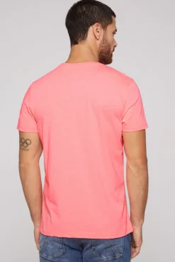 Store CAMP DAVID & SOCCX T-Shirt Rundhals mit Used Print neon pink | S neonpink