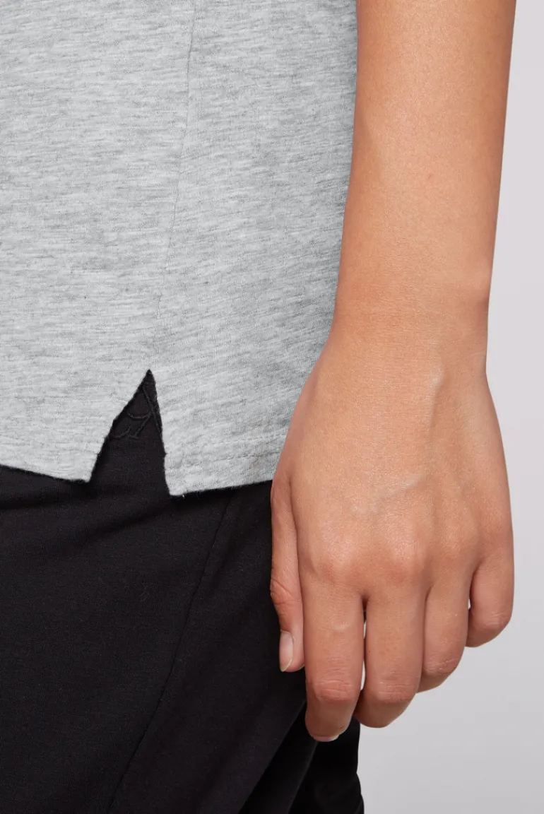 Best CAMP DAVID & SOCCX T-Shirt Rundhals mit Wording Print grey melange greymelange