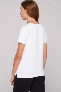 Hot CAMP DAVID & SOCCX T-Shirt Rundhals mit Wording Print opticwhite