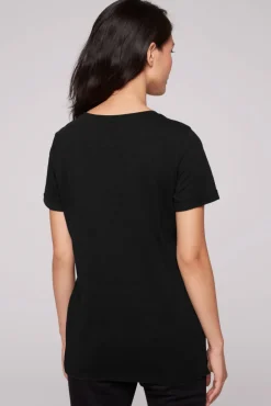 Sale CAMP DAVID & SOCCX T-Shirt Rundhals mit Wording Print black
