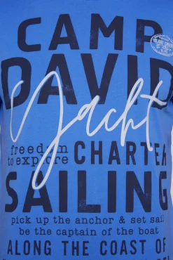 Cheap CAMP DAVID & SOCCX T-Shirt Rundhals mit Yacht Print deep sky | S deepsky