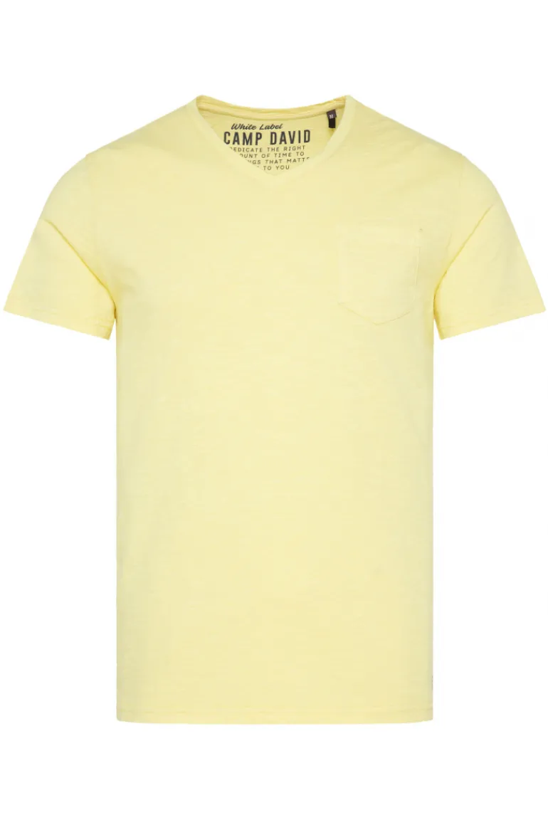 Store CAMP DAVID & SOCCX T-Shirt V-Neck mit Brusttasche sun