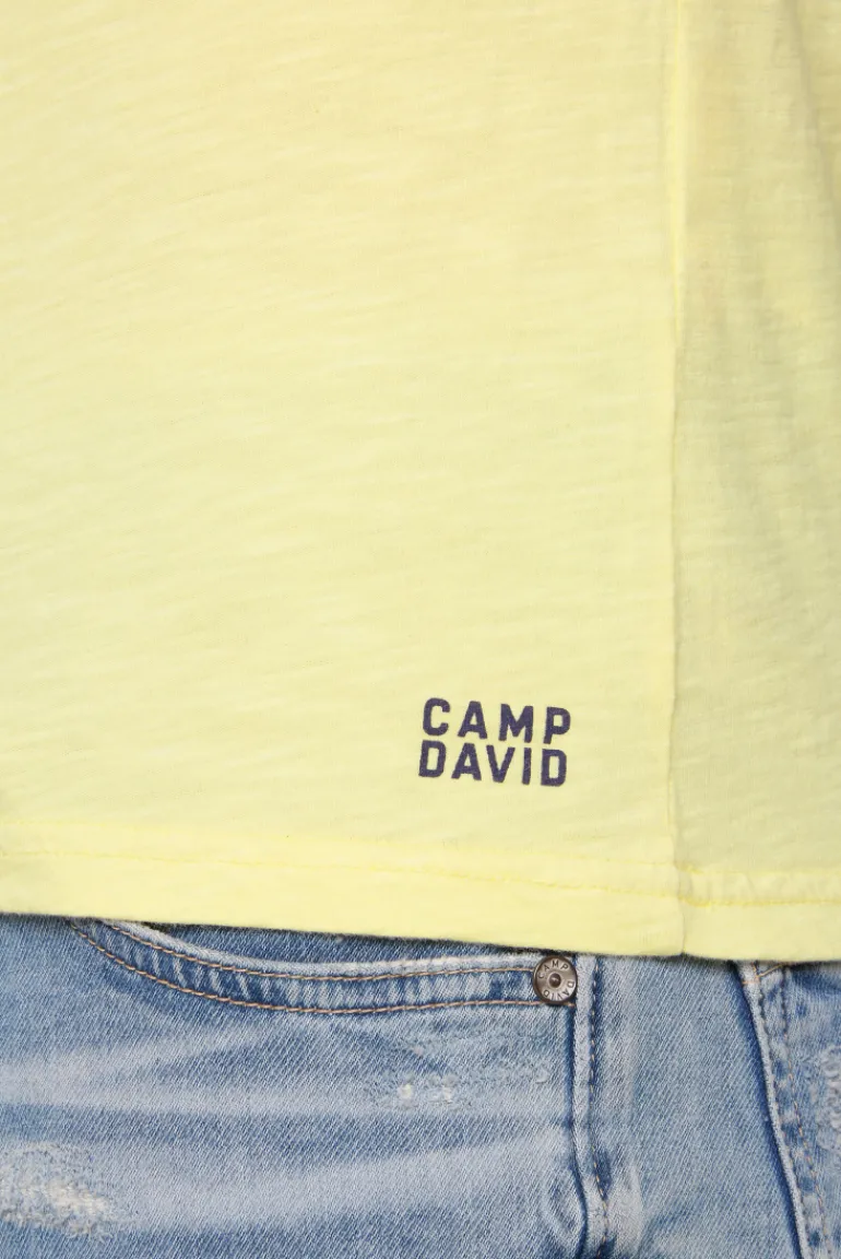 Store CAMP DAVID & SOCCX T-Shirt V-Neck mit Brusttasche sun
