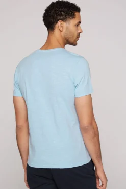 Best CAMP DAVID & SOCCX T-Shirt V-Neck mit Brusttasche summer blue | S summerblue