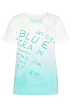 Best CAMP DAVID & SOCCX V-Shirt Dip Dye mit Anker-Print ivory