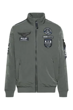 Clearance CAMP DAVID & SOCCX Wattierter Fliegerblouson mit Patches khale green khalegreen