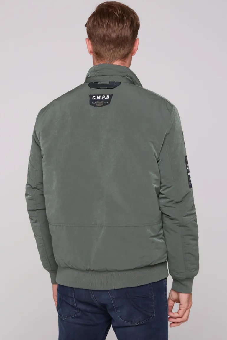 Clearance CAMP DAVID & SOCCX Wattierter Fliegerblouson mit Patches khale green khalegreen