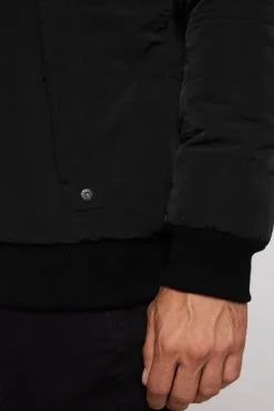 Shop CAMP DAVID & SOCCX Wattierter Fliegerblouson mit Patches black