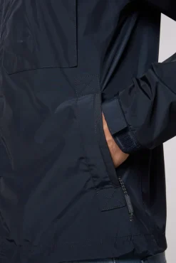 Discount CAMP DAVID & SOCCX Windbreaker-Jacke mit Kapuze und Rückenprint blue navy bluenavy