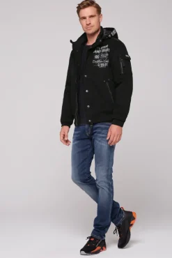 Shop CAMP DAVID & SOCCX Winterblouson mit abtrennbarer Kapuze und Artworks black