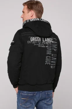 Shop CAMP DAVID & SOCCX Winterblouson mit abtrennbarer Kapuze und Artworks black