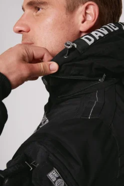 Shop CAMP DAVID & SOCCX Winterblouson mit abtrennbarer Kapuze und Artworks black