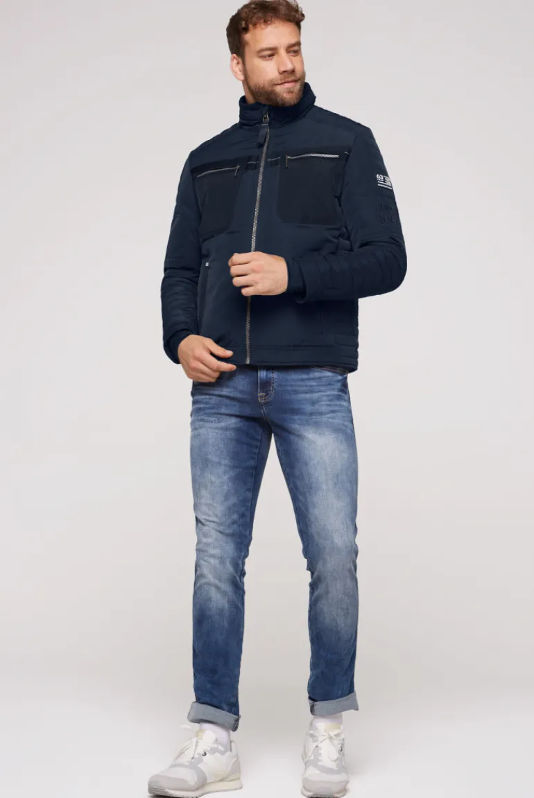 Store CAMP DAVID & SOCCX Winterjacke im Biker-Design blue navy bluenavy