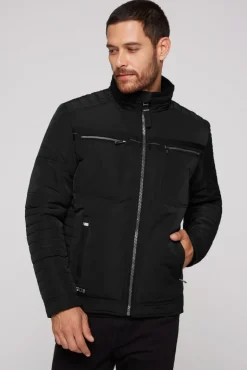 Discount CAMP DAVID & SOCCX Winterjacke im Biker-Design black