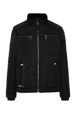 Discount CAMP DAVID & SOCCX Winterjacke im Biker-Design black