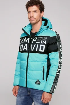 Shop CAMP DAVID & SOCCX Winterjacke mit Colour-Blocking und Logo-Design new aqua newaqua