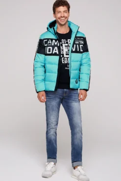 Shop CAMP DAVID & SOCCX Winterjacke mit Colour-Blocking und Logo-Design new aqua newaqua