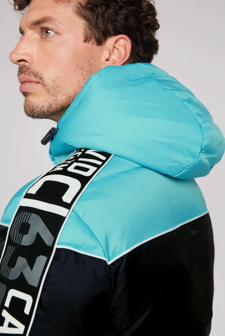 Shop CAMP DAVID & SOCCX Winterjacke mit Colour-Blocking und Logo-Design new aqua newaqua