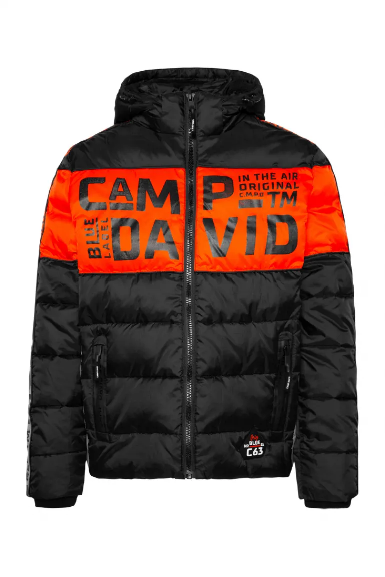 Shop CAMP DAVID & SOCCX Winterjacke mit Colour-Blocking und Logo-Design black