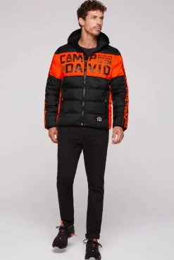 Shop CAMP DAVID & SOCCX Winterjacke mit Colour-Blocking und Logo-Design black
