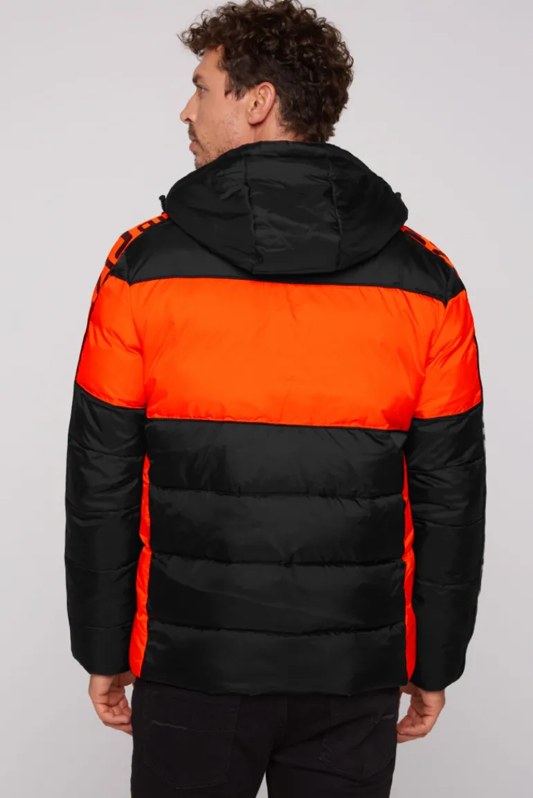 Shop CAMP DAVID & SOCCX Winterjacke mit Colour-Blocking und Logo-Design black