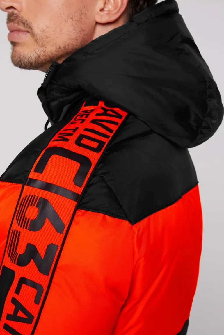 Shop CAMP DAVID & SOCCX Winterjacke mit Colour-Blocking und Logo-Design black