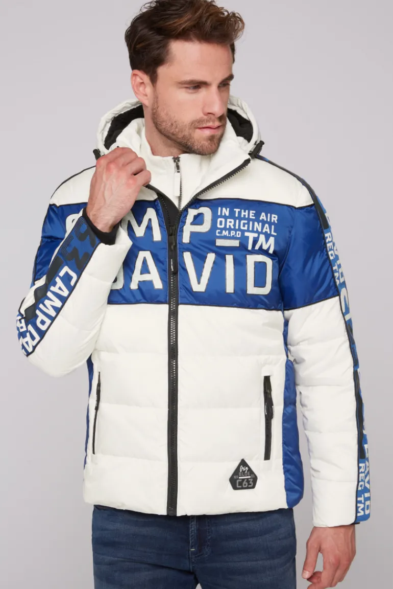 Best Sale CAMP DAVID & SOCCX Winterjacke mit Colour-Blocking und Logo-Design kitt