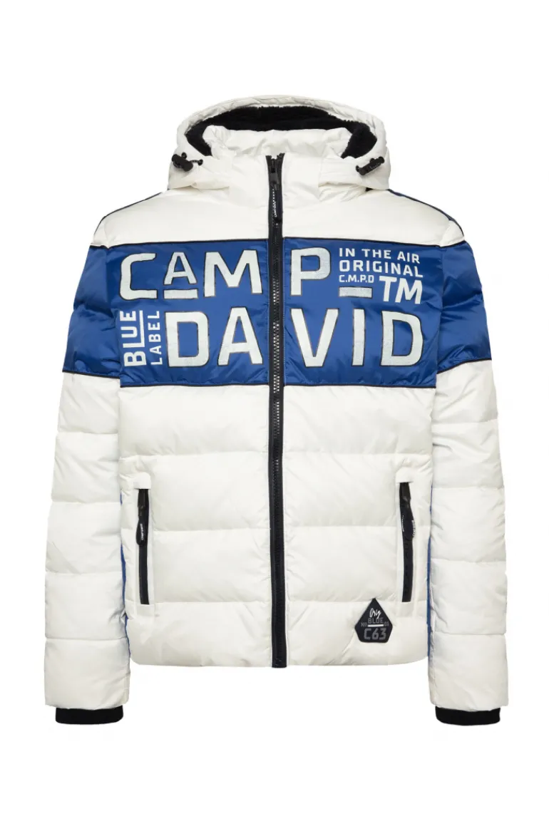 Best Sale CAMP DAVID & SOCCX Winterjacke mit Colour-Blocking und Logo-Design kitt