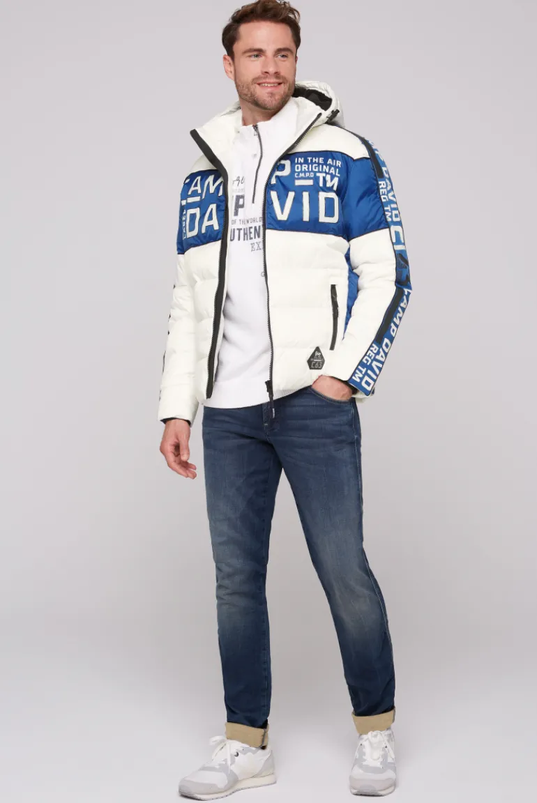 Best Sale CAMP DAVID & SOCCX Winterjacke mit Colour-Blocking und Logo-Design kitt