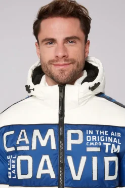Best Sale CAMP DAVID & SOCCX Winterjacke mit Colour-Blocking und Logo-Design kitt