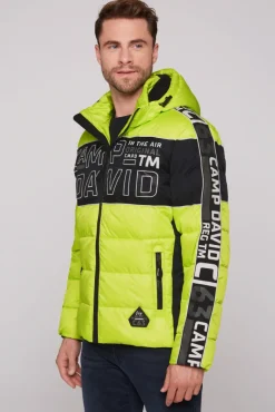 Online CAMP DAVID & SOCCX Winterjacke mit Colour-Blocking und Logo-Design neon kiwi neonkiwi
