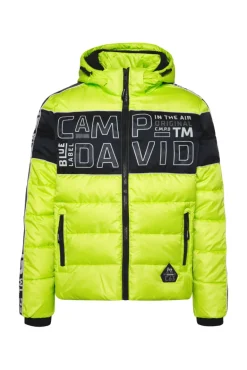 Online CAMP DAVID & SOCCX Winterjacke mit Colour-Blocking und Logo-Design neon kiwi neonkiwi