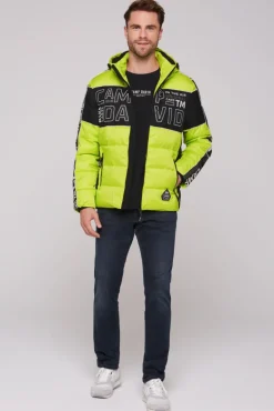 Online CAMP DAVID & SOCCX Winterjacke mit Colour-Blocking und Logo-Design neon kiwi neonkiwi