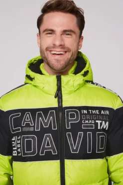 Online CAMP DAVID & SOCCX Winterjacke mit Colour-Blocking und Logo-Design neon kiwi neonkiwi