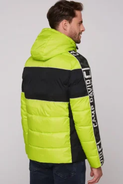 Online CAMP DAVID & SOCCX Winterjacke mit Colour-Blocking und Logo-Design neon kiwi neonkiwi
